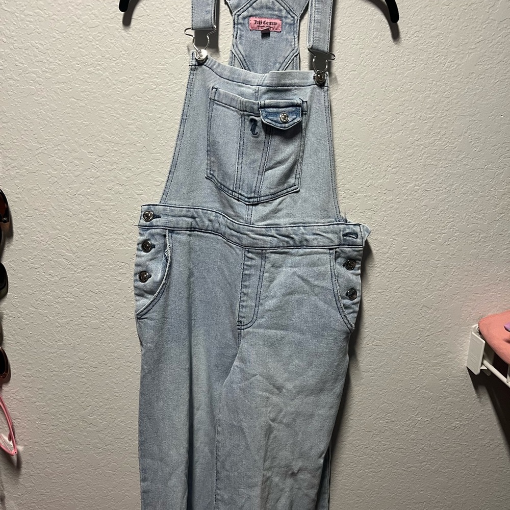 Juicy Couture Light Wash Denim Overalls